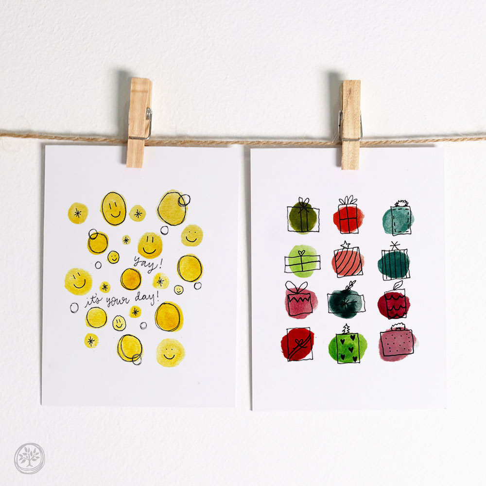 Birthday Cake Note Card Pack